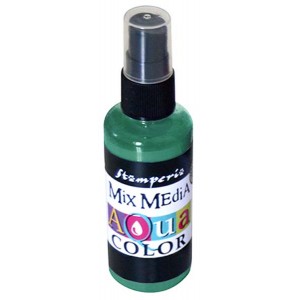 Краска-спрей "Aquacolor Spray" KAQ001 тёмно-зелёная, Stamperia, 60 мл